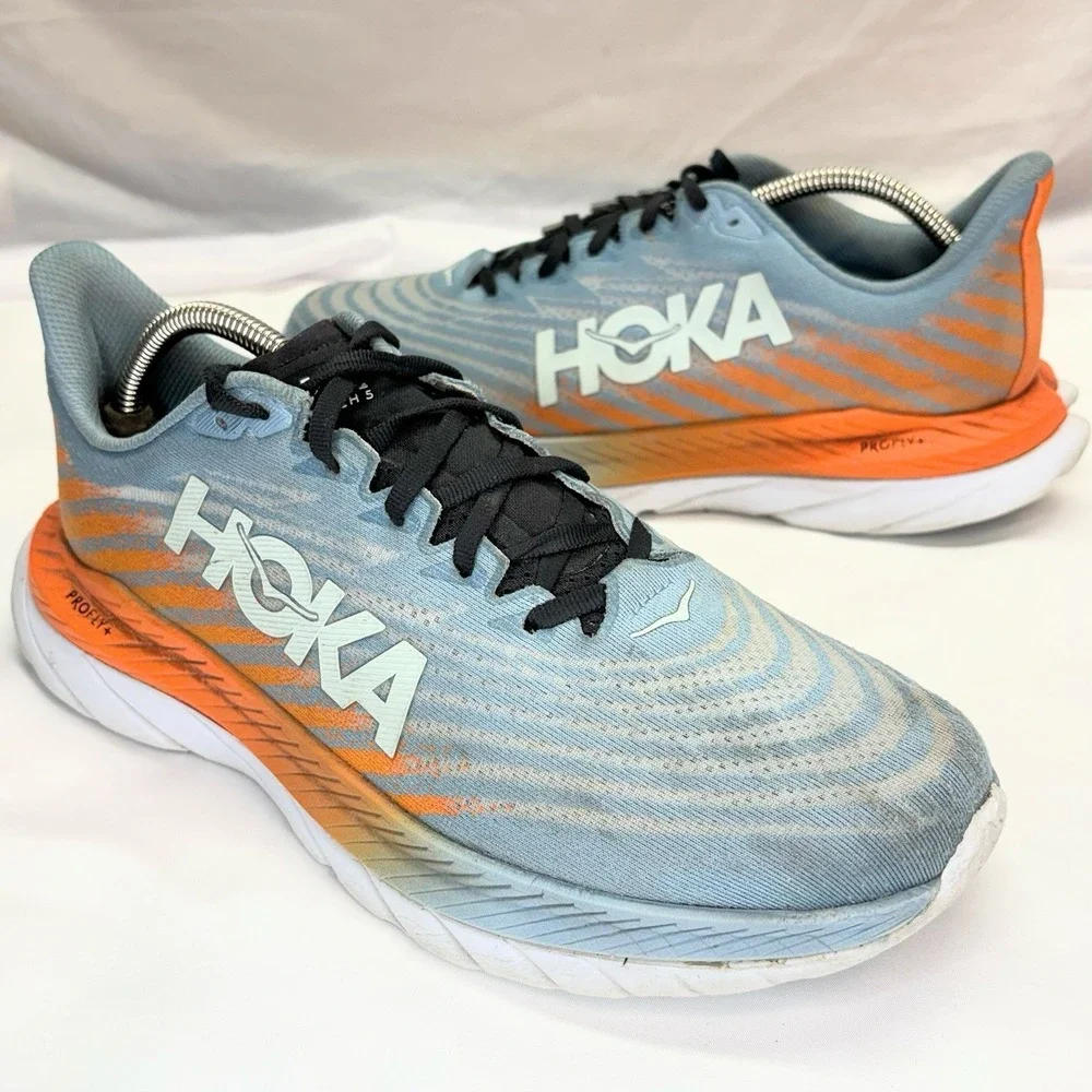 Hoka One One Mach 5 Shoes Mens Size 10 D Blue Running‎ Athletic Sneakers 1127893